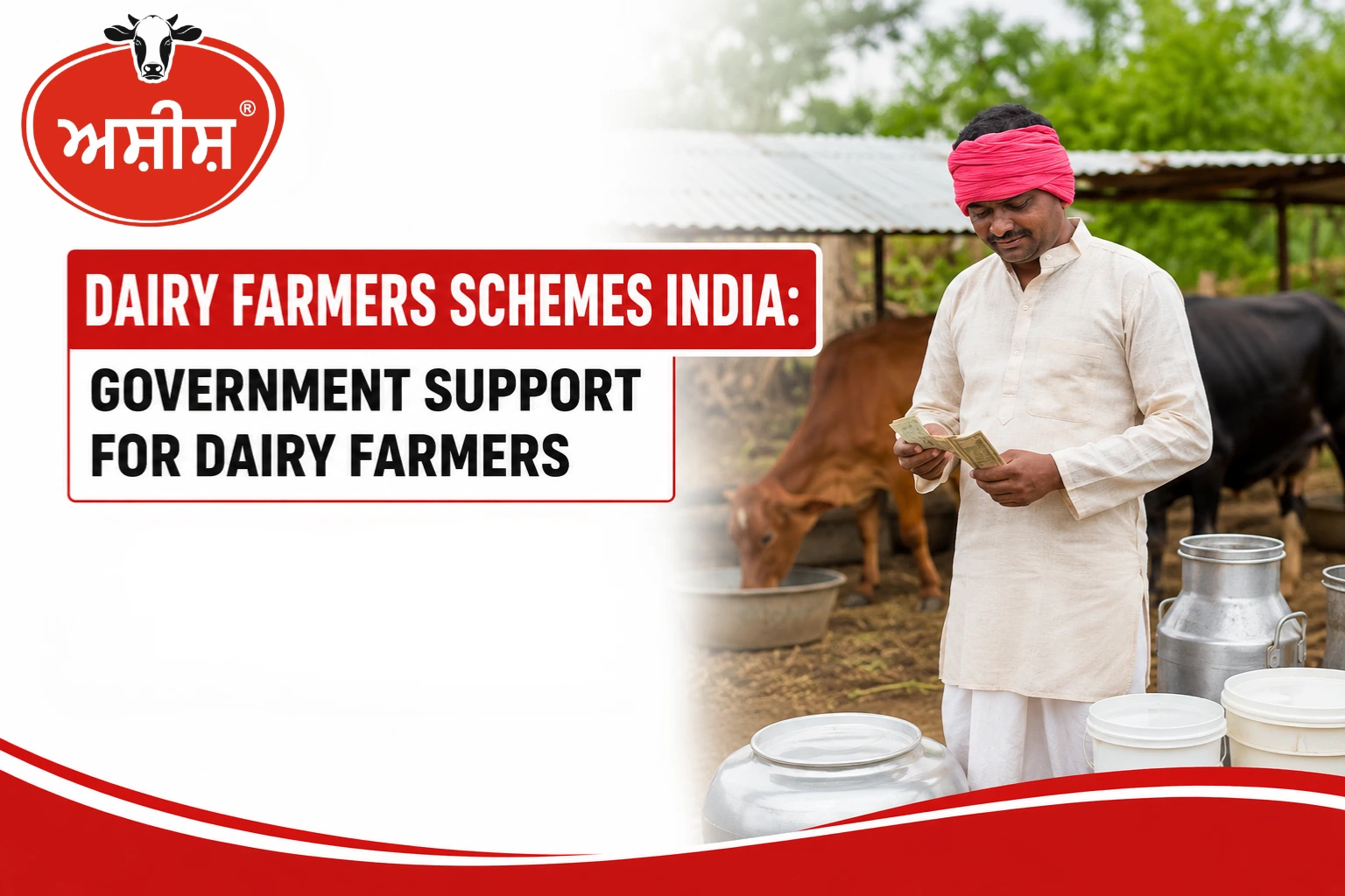 Dairy farmer benefiting from Dairy Farmer Schemes India and government support programs for dairy farming development